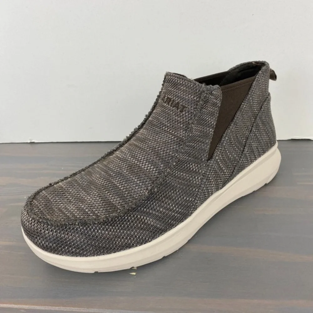 Ariat Hilo Midway Slip On Shoes Men 9.5D Heather Brown Woven Flex Minimalist NWT